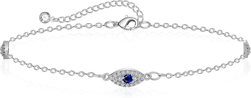 Rotnso Anklets for Women 14K Gold Silver Plated Ankle Bracelets Trendy Waterproof Boho Anklets Set Adjustable Dainty Cute Diamond Beaded Heart Non Tarnish Summer Beach Jewelry Gift - Image 1